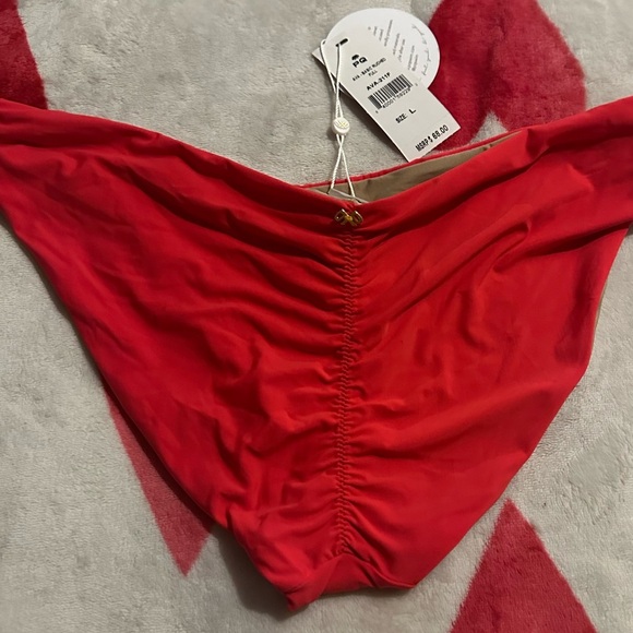NWT PilyQ Ava Basic  Full Ruched Bikini  Bottom - Picture 9 of 10